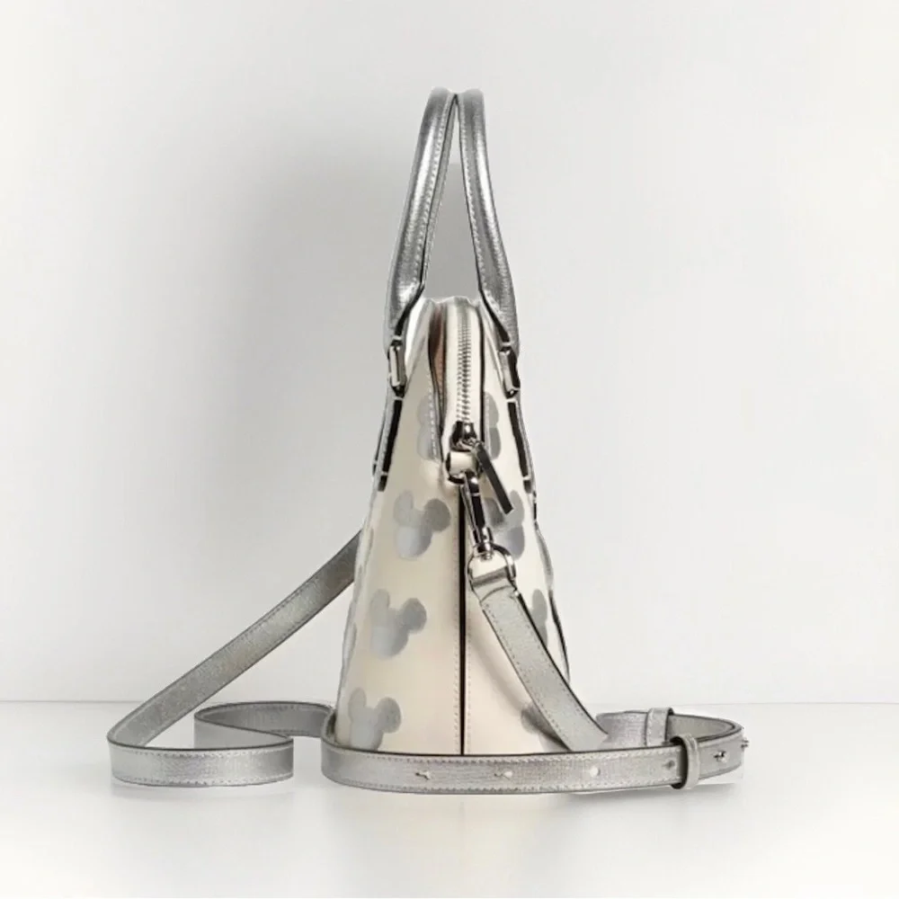KATE SPADE DISNEY PARKS COLLAB Silver Mickey Mouse Top Handle Crossbody Bag NWT
